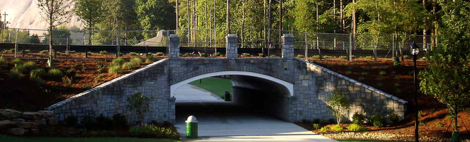 A CON/SPAN B-Series precast modular bridge road. 