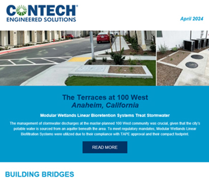 Screenshot of the Contech Site Solutions Newsletter April 2024.