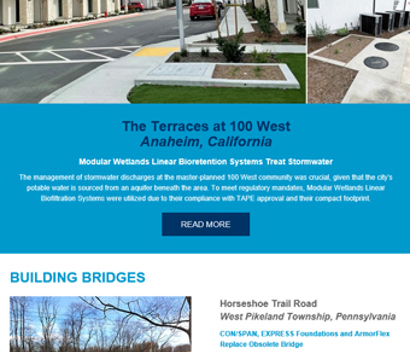 Screenshot of the Contech Site Solutions Newsletter April 2024.