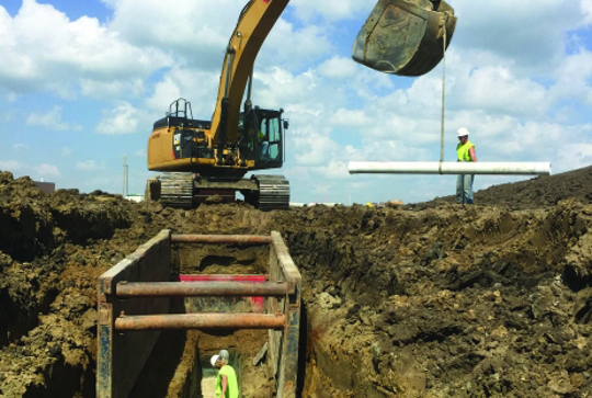 TRUSS PIPE is a thermoplastic composite, double-wall pipe with concentric inner and outer walls braced by a truss-type structure