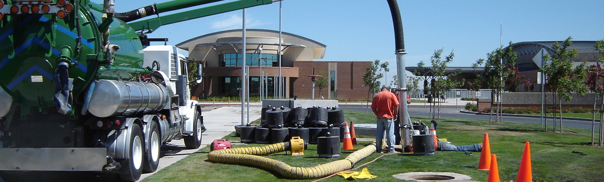 A maintenance event for Stormwater Management StormFilter. 