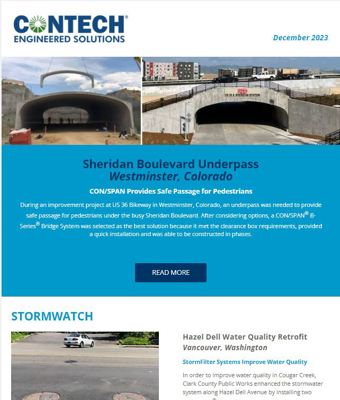 Screenshot of the Contech Site Solutions Newsletter January 2024.