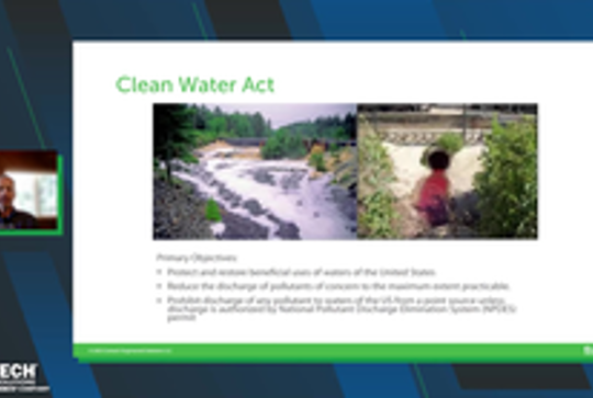 Screenshot of The Fundamentals of Stormwater Treatment Webinar