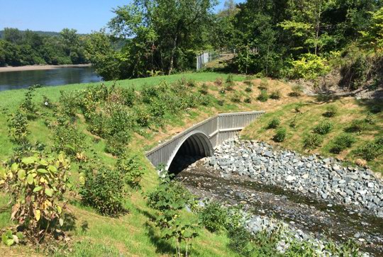 A culvert made from MULTI-PLATE. 