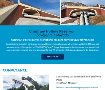 Screenshot of the Contech Site Solutions Newsletter March 2023.