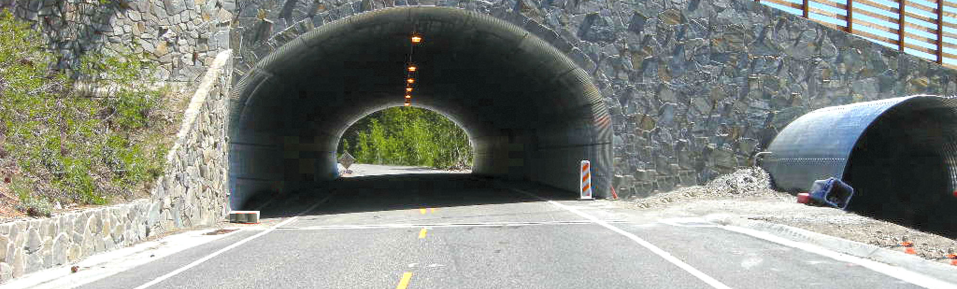 A tunnel made from Contech SUPER-PLATE.