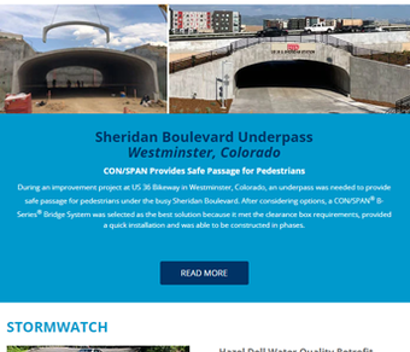 Screenshot of the Contech Site Solutions Newsletter December 2023.