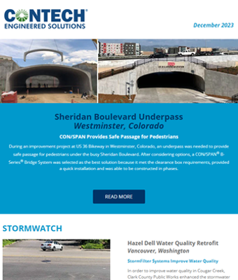 Screenshot of the Contech Site Solutions Newsletter December 2023.